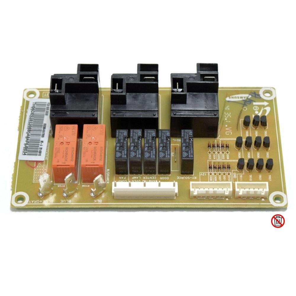 Samsung Range Oven Relay Control Board DE92-03208B