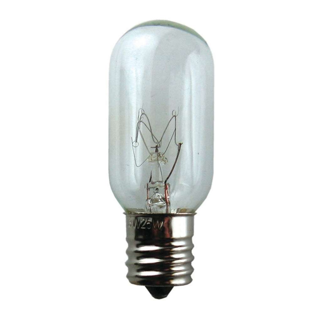 25 Watt Tubular Appliance Light Bulb 130V