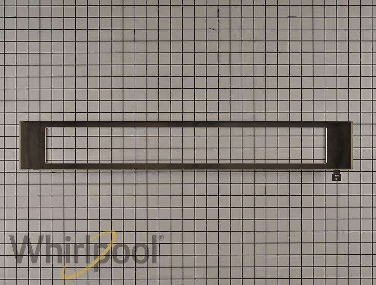 Whirlpool Wall Oven Control Panel Frame (Black Stainless) W10776407