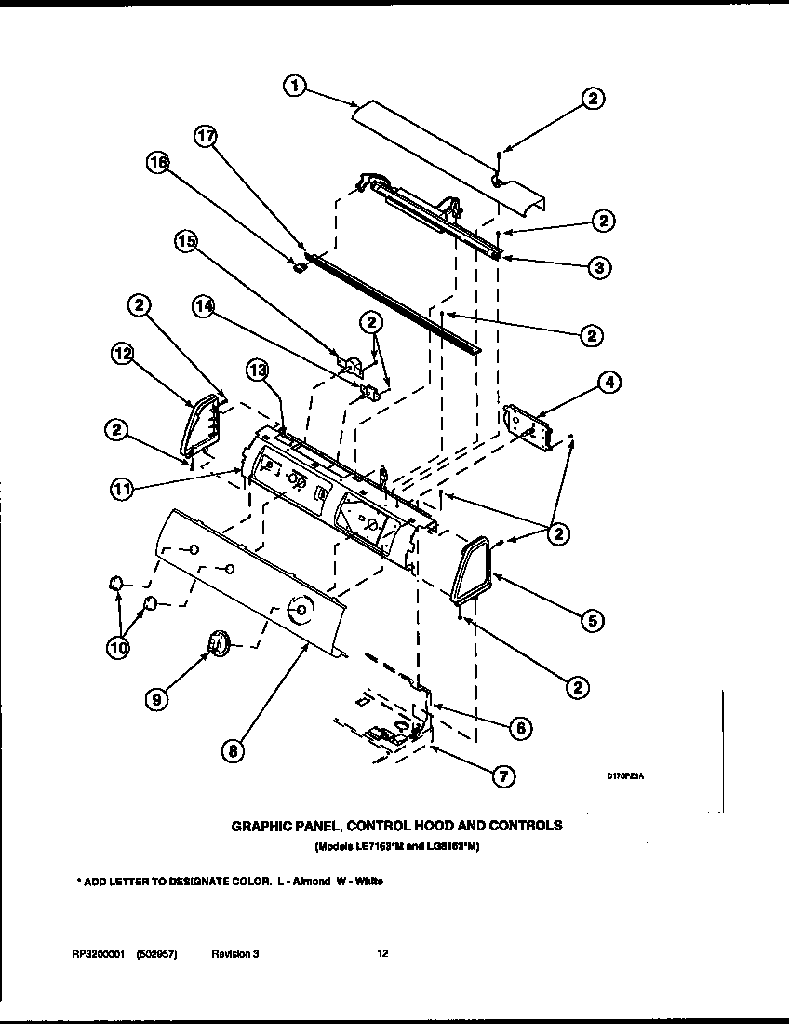 Whirlpool Kit, Both Glide Brackets 37001008