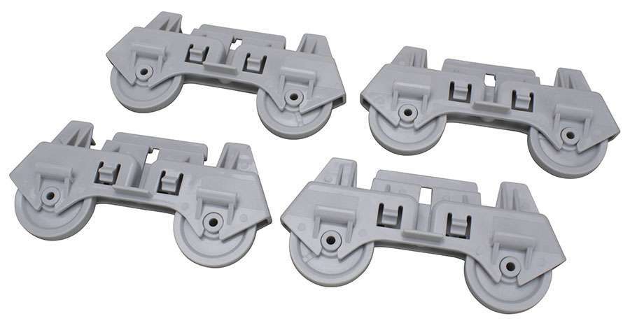 Dishwasher Dishrack Wheel Kit of 4 for Whirlpool 4317933