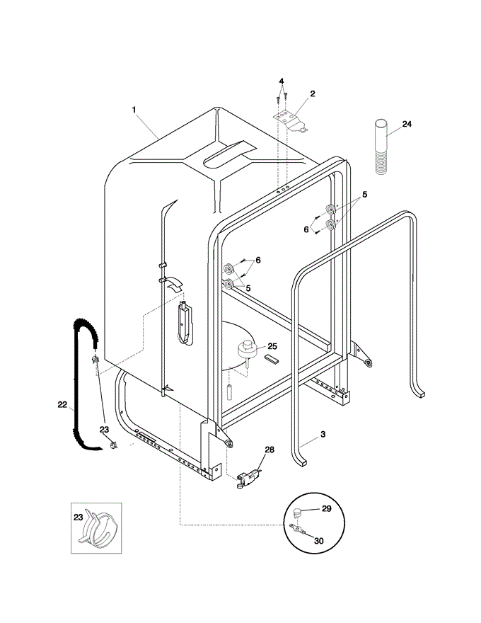 Frigidaire Tub Assy 154209201