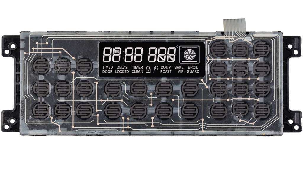 Frigidaire Range Oven Control Board and Clock 316462803