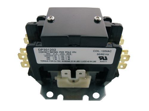 DP301202--CONTACTOR 30A 120V 2 POLE