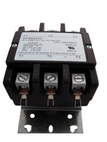 Supco Contactor 90A 240V 3 Pole Parts # DP902403