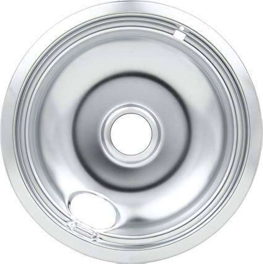 Whirlpool Chrome 8 Inch Drip Pan WPW10196405