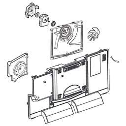 [RPW250956] LG Refrigerator Freezer Evaporator Cover and Fan Assembly AEB72913925