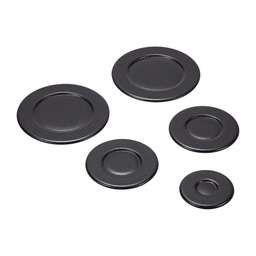 [RPW951605] Whirlpool Cooktop Burner Cap Set (Black) W10832694