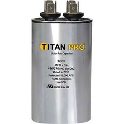 [RPW2000439] TITAN PRO Run Capacitor 15 MFD 440/370 Volt Oval TOCF15