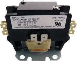 [RPW2000188] Supco Contactor 30A 120V 1.5 Pole Part # DP301201