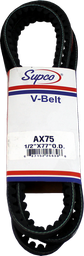 [RPW2001165] Supco Molded Cogged V Belt 77&quot; Part # AX75